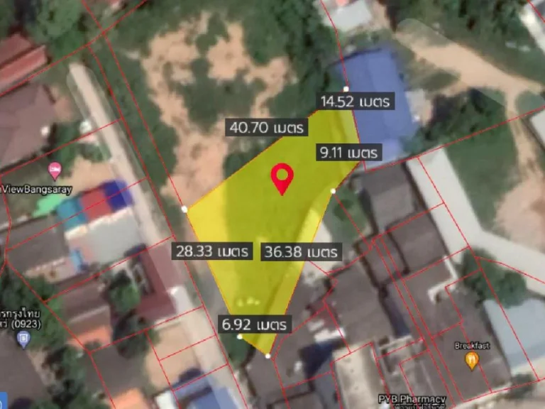 ขายที่ดินสัตหีบ 215 ตรว ติดถนนคอนกรีต ใกล้หาดบางเสร่เพียง - 300 เมตร จชลบุรี