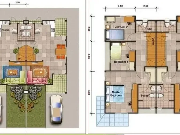 ขายด่วนบ้านแฝด บ้านร็อคการ์เด้น สุวรรณภูมิ เฟส 2Baan Rock Garden Suvarnaphumi Phase 2 BLYH0676