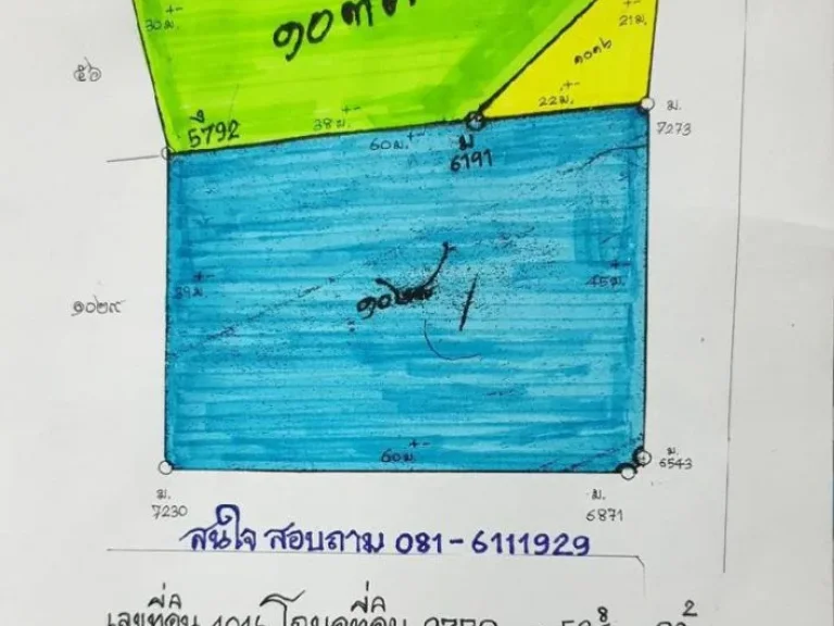 ขายที่ดินเปล่า ถนนสายใยรัก ในซอยมะเดื่อ 3 1111 ตารางวา