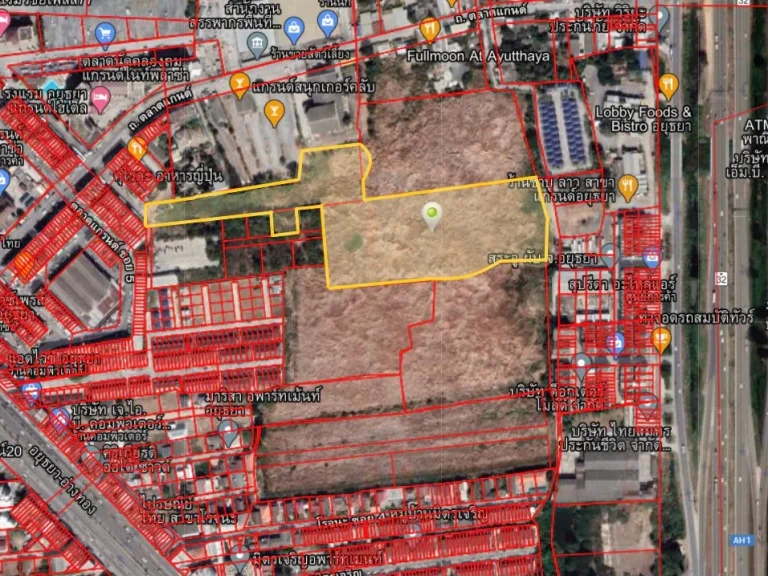 ขายที่ดิน ใจกลางเมืองอยุธยา ตรงข้ามโรงแรม kantary ใกล้ห้าง The Sky เข้าออกได้ 2 ทาง รวม 22 ไร่ 36 ตารางวา