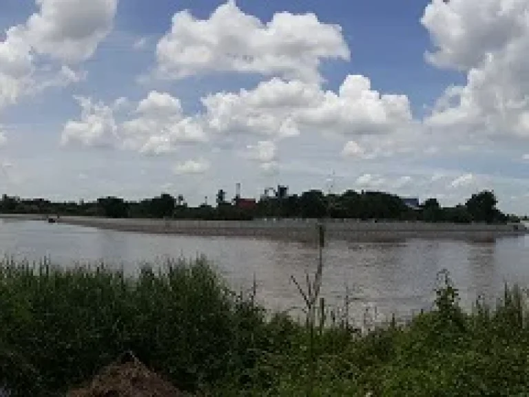 ขายที่ดินติดแม่น้ำเจ้าพระยาพร้อมบ้าน อป่าโมก จอ่างทอง