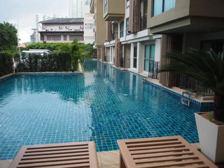 คอนโดพัทยา ให้เช่า City Carden Tropicana ซิตี้ การ์เด้นท์ ทรอปิคาน่า Pool Access เปิดประตูลงสระได้ทันที 1 ห้องนอน 3298 ตรม 12000 บาทเดือน