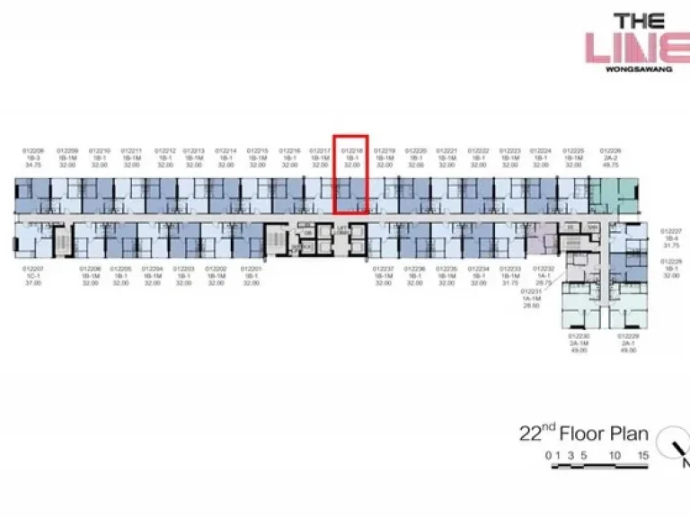 ขาย คอนโด The Line วงศ์สว่าง1ห้องนอน ชั้น22 ตกแต่งสวย ใกล้ MRTวงศ์สว่าง