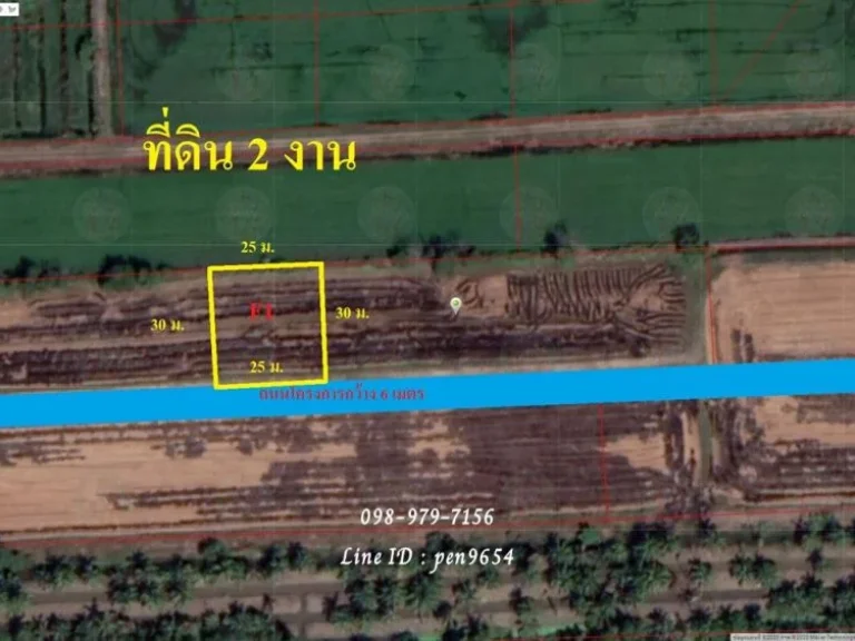 ขายที่ดิน 2 งาน หนองเสือ พื้นที่สีชมพู F1