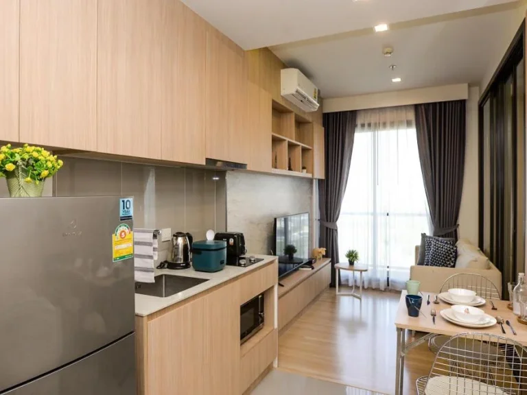 Condo M จตุจักร ขนาดห้อง 3375 ตรม ชั้น 19 ตึก A 1 ห้องนอน 1 ห้องน้ำ 17000 บาท ต่อ เดือน สามารถเลี้ยงสัตว์ได้