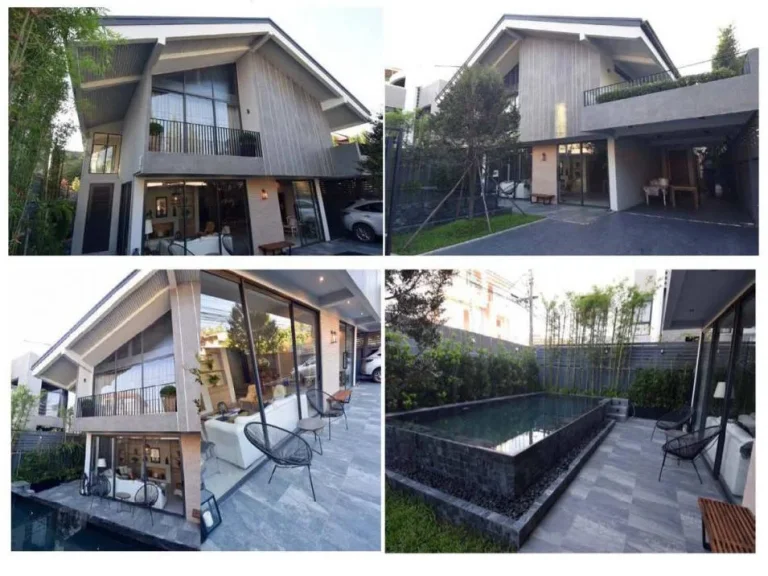 ขายบ้านเดี่ยว พร้อมสระ สุขุมวิท 71 Modern House for sale in Sukhumvit 71 accessible form Ekkamai Soi 10 and Pridi 15 Sukhumvit 71