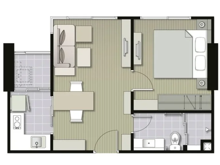 ขายคอนโด U Delight Residence พัฒนาการ-ทองหล่อ ขนาด 1ห้องนอน เฟอร์นิเจอร์ครบ