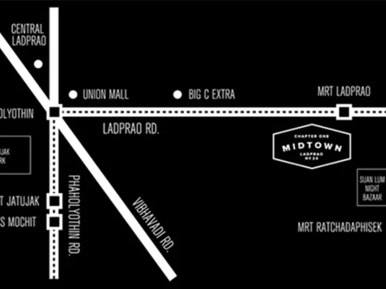 ให้เช่า คอนโด Chapter One Midtown Ladprao 24 แชปเตอร์วัน มิดทาวน์ ลาดพร้าว 24 ใกล้ MRT ลาดพร้าว100 เมตร