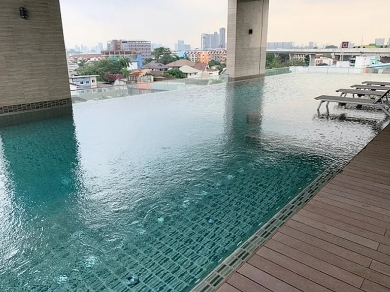 Condo Amber by Eastern Star ติดรถไฟฟ้า MRT แยกติวานนท์ 35 ตรม 1 ห้องนอน ชั้น18 วิวเมือง ตกแต่งครบ