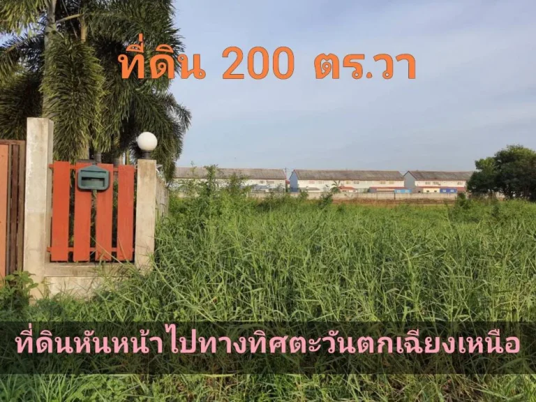 ขายต่ำกว่าราคาตลาด ที่ดิน 200 ตารางวา มีระบบไฟฟ้า 3 เฟส ผ่านหน้าที่ดิน ตำบลไทรน้อย อำเภอไทรน้อย จังหวัดนนทบุรี