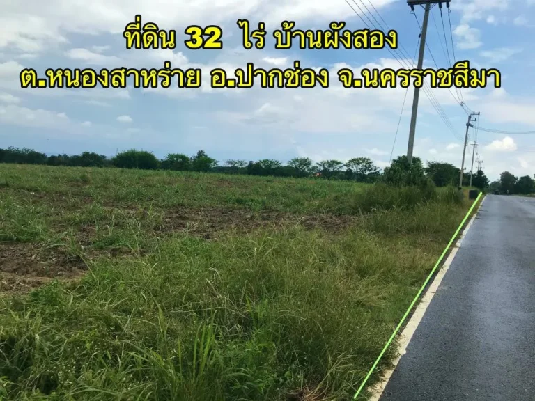 ขายที่ดิน 32 ไร่ บ้านผังสอง ตหนองสาหร่าย อปากช่อง จนครราชสีมา