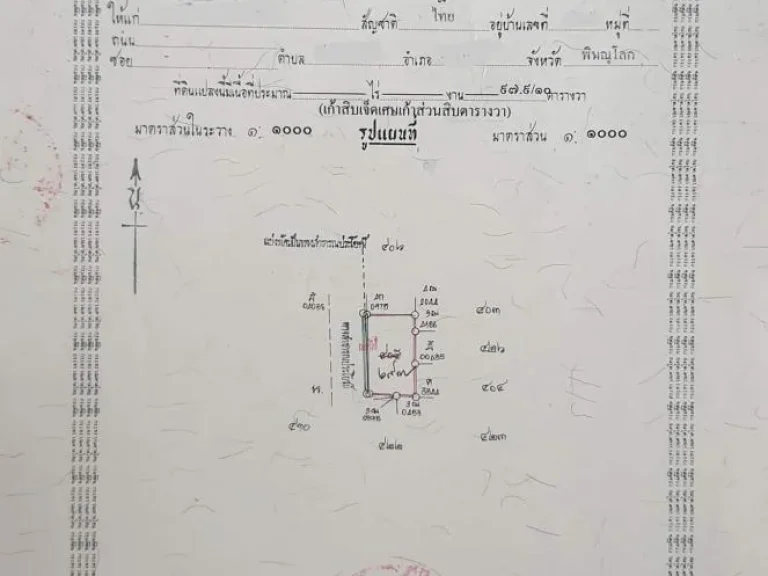 ขายที่ดินทำเลทองโซนในเมือง 91 ตรว อเมืองพิษณุโลก