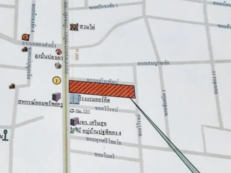 ขายที่ดินในตัวเมืองโคราช ถมแล้ว เนื้อที่ 19-1-63 ไร่ หน้าติดถนนสาย 304 ขายตรวละ 40000 บาท