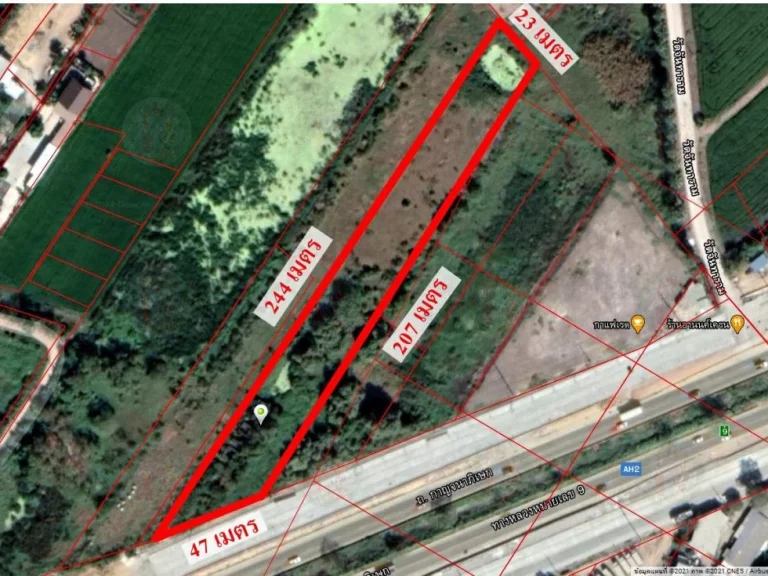 ขายที่ดินเปล่า 3-3-232 ไร่ ถทางหลวงหมายเลข 9 อลาดหลุมแก้ว จปทุมธานี