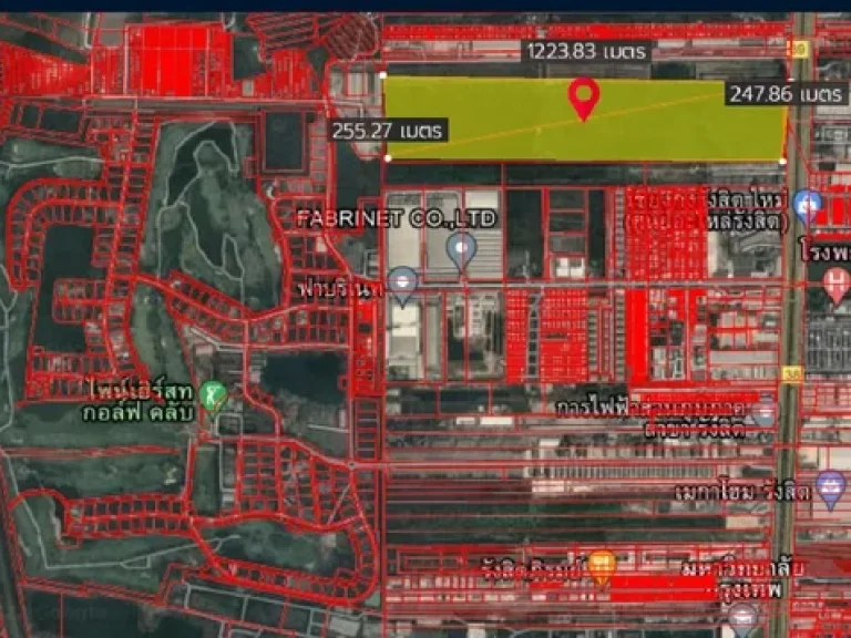 ที่ติดถนนพหลโยธิน กม39 ขนาด183 ไร่ ราคาไร่ละ13 ล้าน ใกล้ มกรุงเทพ และ สนามกอล์ฟไพน์เฮิร์สท