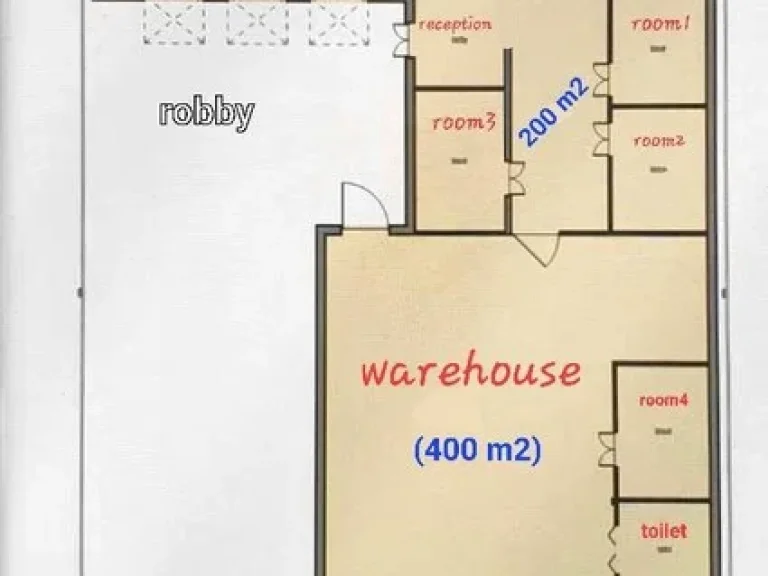 ให้เช่า สำนักงาน พร้อม warehouse เมืองทองธานี อาคาร ไคตัค นาริตะ Kaitak Narita 600 ตรม 60 K