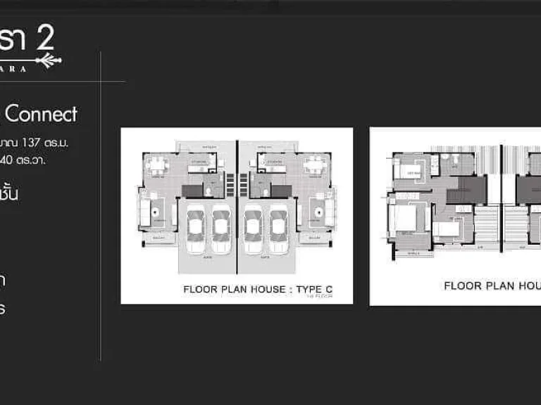 ขายบ้านแฝด 2ชั้น 3นอน 2น้ำ 2ที่จอดรถ 