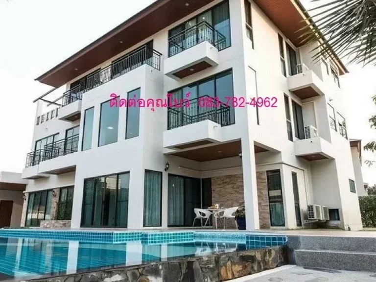 คฤหาสน์หรู ปล่อยให้เช่าบ้านหรูพร้อมสระว่ายน้ำส่วนตัว ย่านพระราม9 6 bedrooms Rental price 260000