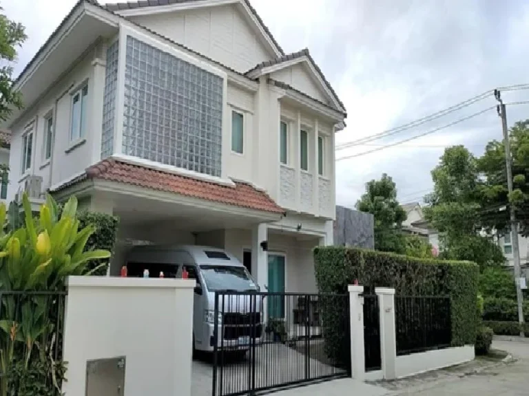 For Rent ให้เช่าบ้านเดี่ยว 2 ชั้น หมู่บ้านมัณฑนา บางนา กม 13 ริมถนนบางนา-ตราด แอร์ 4 เครื่อง อยู่อาศัยเท่านั้น เลี้ยงสัตว์ตัวเล็กได้