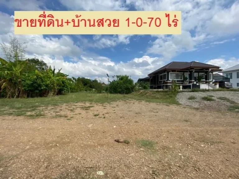 ขายที่ดินพร้อมบ้านชั้นเดียว 1 หลัง เนื้อที่ 1-0-70 ไร่ อเฉลิมพระเกียรติ จสระบุรี