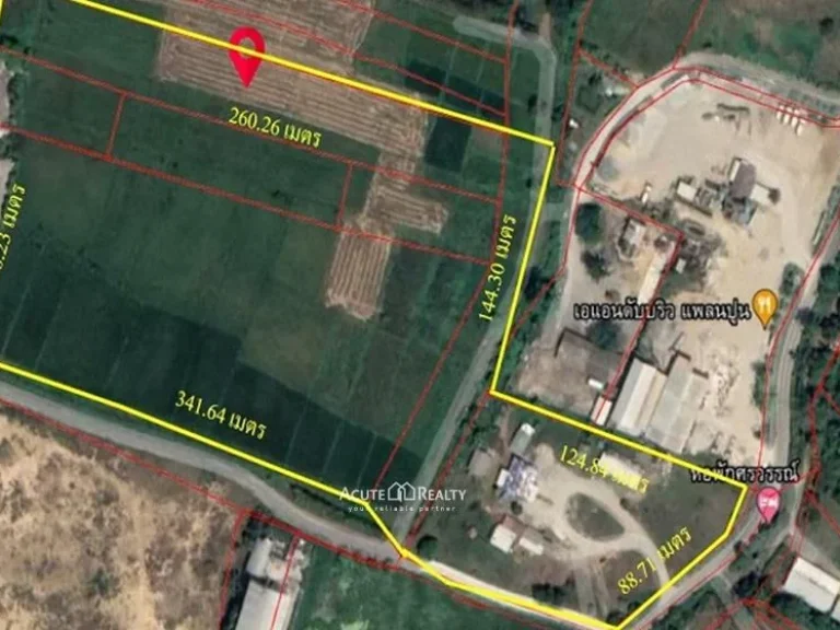 ขายที่ดินพร้อมผังจัดสรรโครงการ อสันกำแพง จเชียงใหม่ ขนาดที่ดิน 26-2-802 ไร่ หน้ากว้าง 87 ม