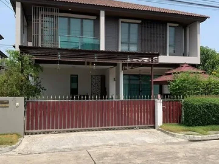 ขายบ้านเดี่ยวหลังมุม 656 ตรว บ้านพร้อมเฟอร์นิเจอร์ บ้านดีไซน์ MODERN FUSION HOUSE