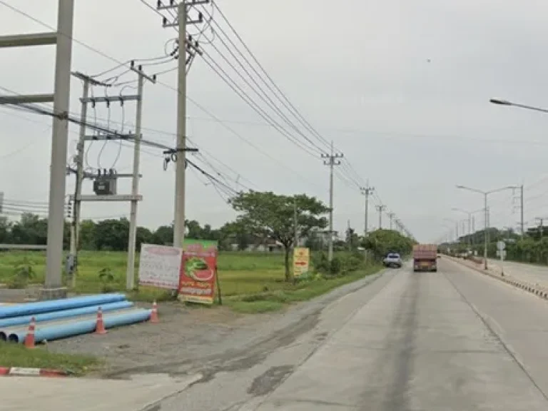 ขายที่ดินติดถนนมาลัยแมน 4ไร่ ติดปั๊มEsso ใกล้ สภ สระยายโสม สุพรรณบุรี