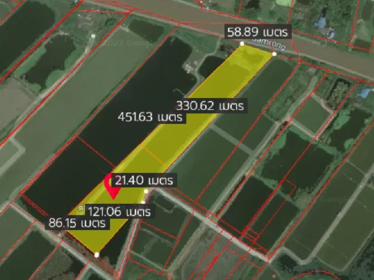 ขายบ่อปลาบางบ่อ 20 ไร่ ติดคลองสำโรง ใกล้โรงพยาบาลบางบ่อ - 47 กม สมุทรปราการ