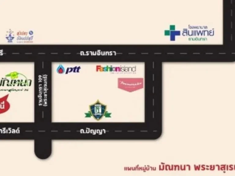 ให้เช่าบ้านเดี่ยว2ชั้น หมู่บ้านมัณฑนา พระยาสุเรนทร์ 26 เนื้อที่ 63 ตรว