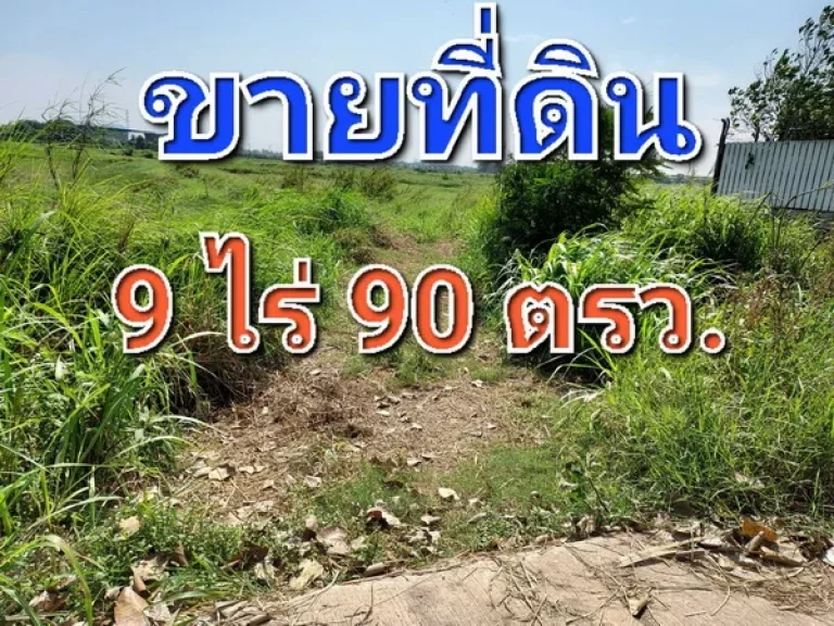 ขายที่ดินเปล่า 9 ไร่ 90 ตารางวา ซอยวัดนนทรีย์ บางปะหัน อยุธยา