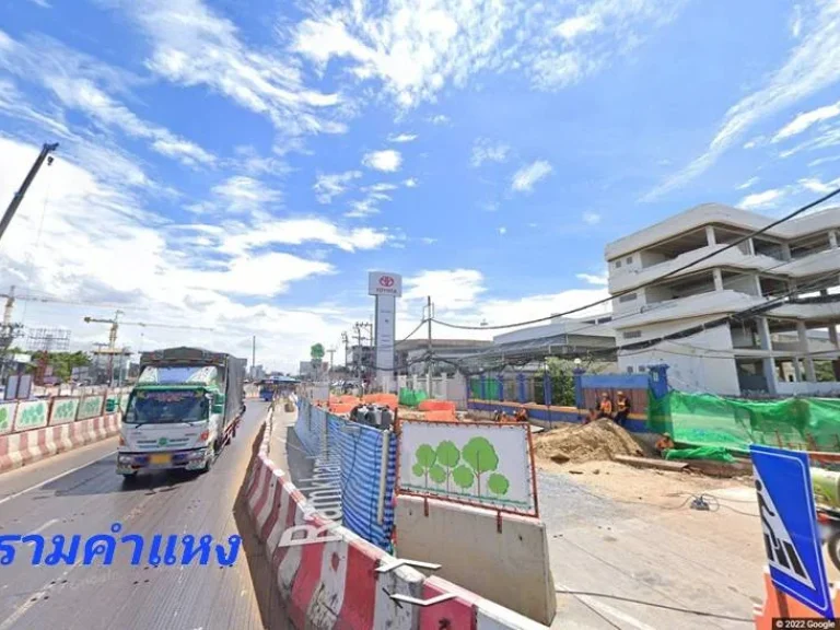 ขาย ที่ดินแปลงสวย ติดสถานีรถไฟฟ้าคลองบ้านม้า ริมถนนรามคำแหง 3 ไร่ 68 ตรวา