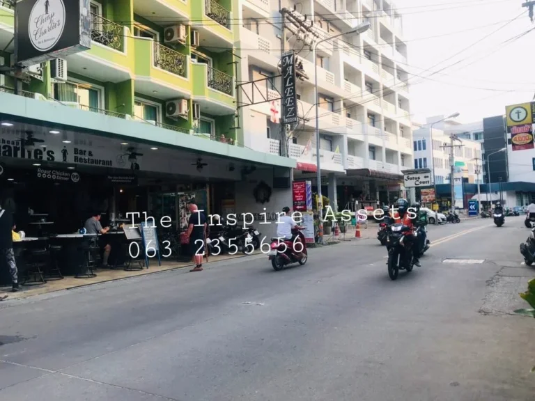 ขายที่ดินพร้อมห้องเช่า ในซอยบัวขาว พัทยา ที่ตั้ง อยู่ใจกลางซอยบัวขาว เมืองพัทยา