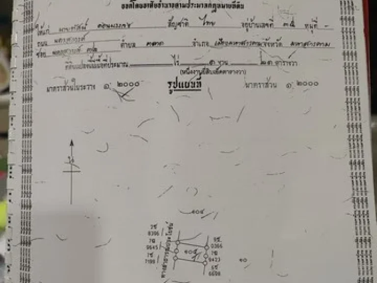 ขายด่วน ที่ดินมหาสารคามใกล้มหาวิทยาลัย ตำบลท่าขอนยาง อำเภอกันทรวิชัย จังหวัดมหาสารคาม