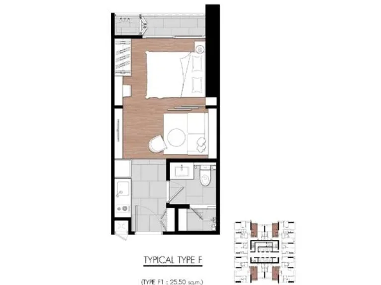 ขายดาวน์ ONE9FIVE Asoke-Rama 9 มี 1 ห้องนอน ขนาด 255 ตรม ชั้น 11 วิวเมือง