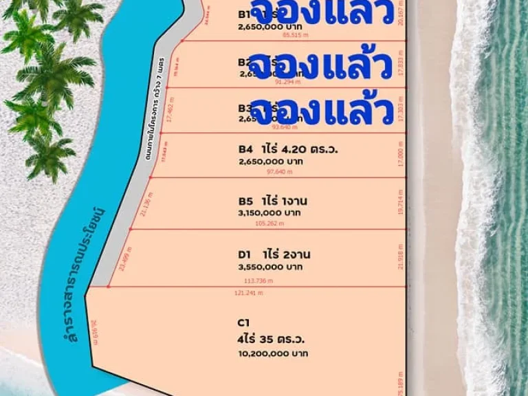 หาดตะวันฉาย ติดหาดทุกแปลง 4 แปลงสุดท้าย ที่ดินอยู่ในเขต หาดตะวันฉาย ตละแม อละแม จชุมพร ที่ดินสวยๆ ติดถนนและชายหาดส่วนตัว สู่อ่าวไทย