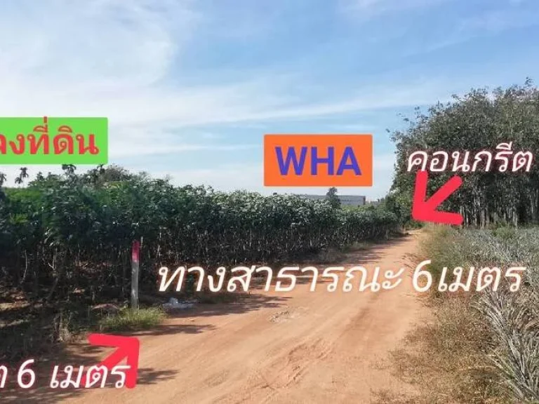 ขาย ที่ดิน 5ไร่ 10 ไร่ ใกล้มาก WHA 4 คอนติ วัดหลวงปู่ทิม บ้านค่าย ปิ่นทอง 6 และ อีสเทิร์น ซีบอร์ด