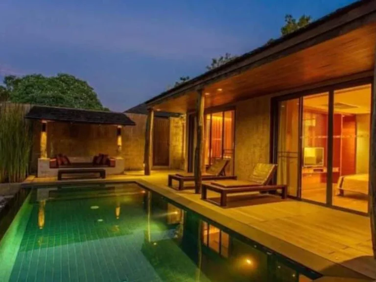 ขายบ้านพักตากอากาศ Private Pool villa มุติยา Muthiya ใกล้คีรีมายา ส่วนตัวมาก ตำแหน่งดี ขายถูก