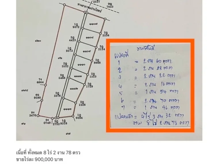 ขายที่ดินมีโฉนด 9 ไร่ ตรงข้ามเยื้องราชภัฏชัยภูมิ ไร่ละ 9 แสน ขาย 7 ล้านกว่า ลด 1 ล้าน ยังลดได้อีก id line eisenhoww