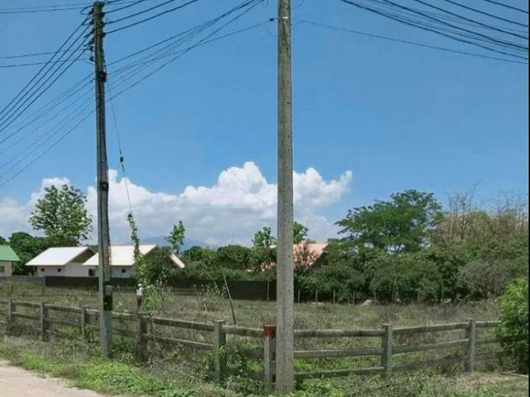 ขายที่ดินดอนแก้วสารภีแปลงหัวมุมใกล้เมืองติดถนนสองด้านพร้อมโอน