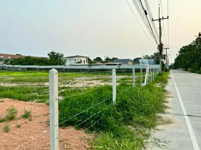 ขายด่วน ที่ดินใกล้หาดพลา บ้านฉาง ระยอง รูปแปลงสวย หน้ากว้างติดถนนคอนกรีต