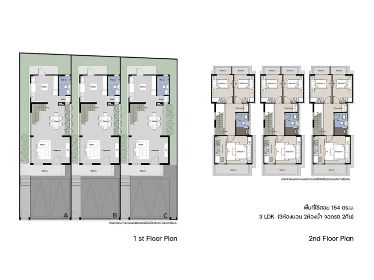 ขายทาวน์โฮม 2 ชั้น โครงการบ้านนกฮูก ลำลูกกา คลอง1 พื้น 3470 ตรว