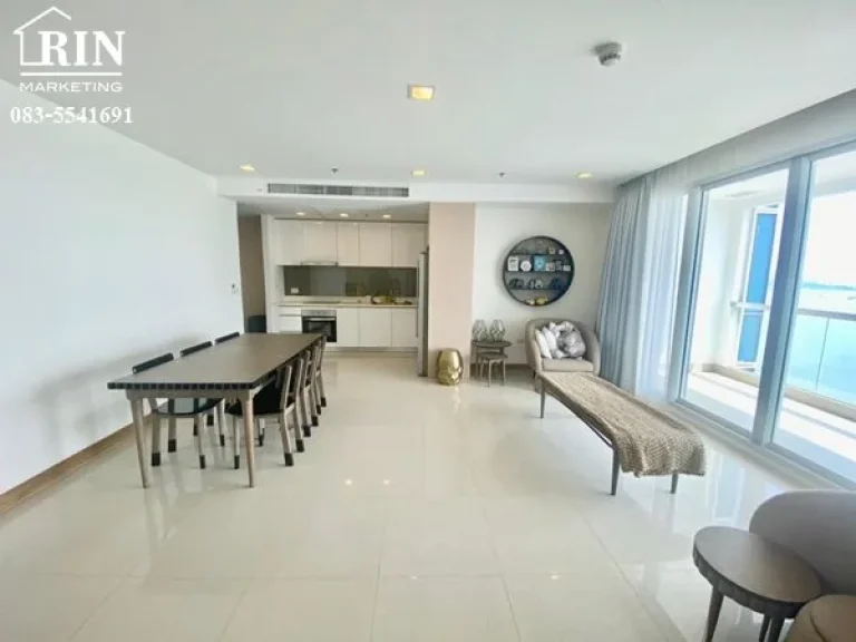 ขาย คอนโด เดอะ ปาล์ม วงศ์อมาตย์ บีช พัทยา For Sale The Palm Wongamat Beach Front Pattaya98Sqm Fq Corner room s03-0892