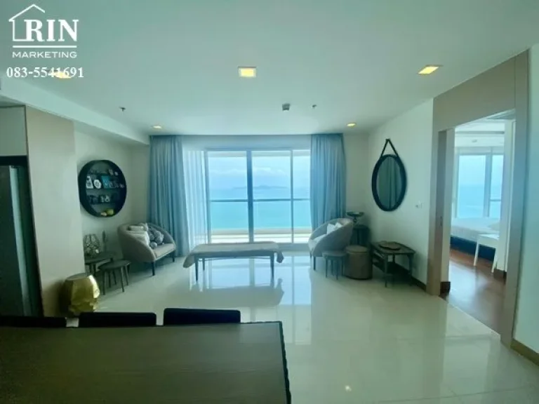 ขาย คอนโด เดอะ ปาล์ม วงศ์อมาตย์ บีช พัทยา For Sale The Palm Wongamat Beach Front Pattaya98Sqm Fq Corner room s03-0892