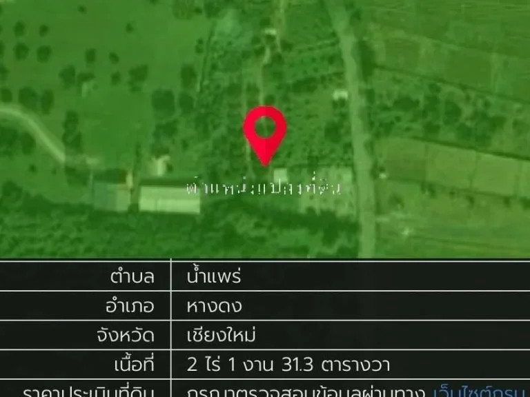 ขายที่ดินวิวภูเขา 2-1-31 ไร่ อหางดง จังหวัดเชียงใหม่