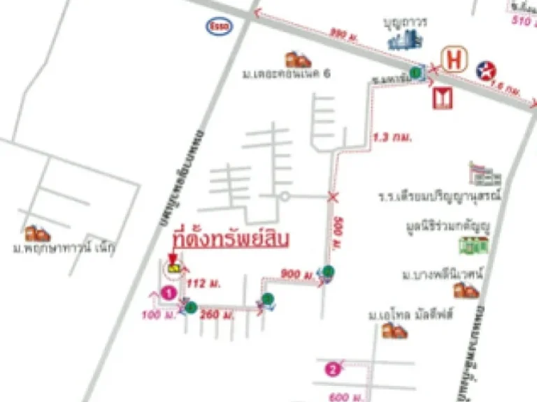 บ้านแฝด 2 ชั้น หมู่บ้านเดอะวิลเลจ บางนา กม10 28 ตรว