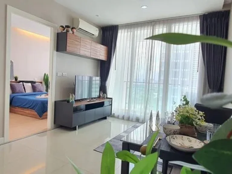 For rent TC Green Rama9 ตึกD ชั้น15 1 Bedroom เครื่องใช้ไฟฟ้าครบ ห้องมุม