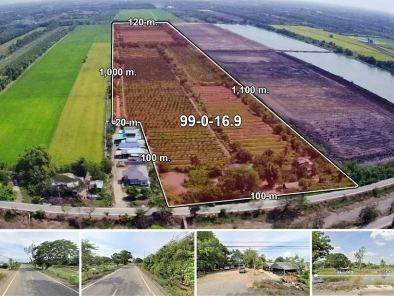 ที่ดิน 99-0-169 ไร่ ถเลียบคลอง 11 ฝั่งตะวันออก ปท3022 อหนองเสือ จปทุมธานี