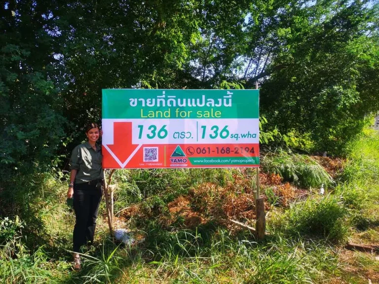 ขายที่ดิน 136 ตรว ใกล้โฮมโปรหัวทะเล ตหัวทะเล อเมือง จนครราชสีมา land for sale 136 sqwha hautalay meanng distric korat thailand 