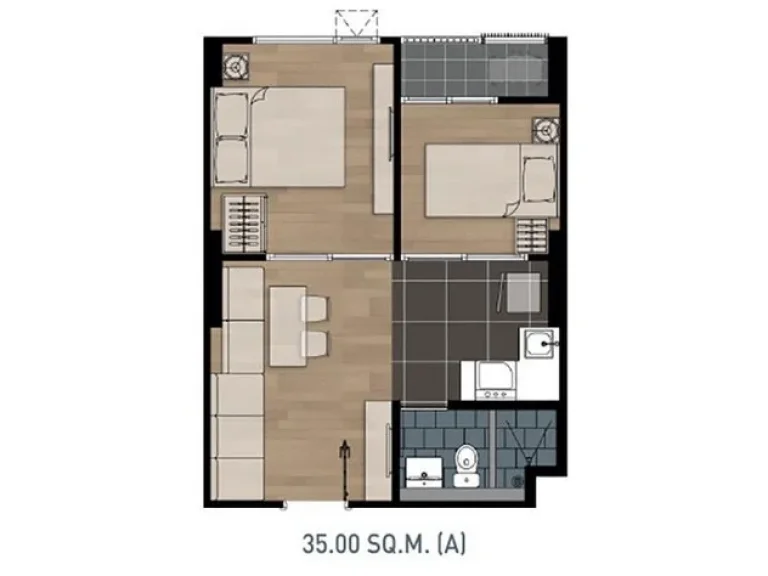 ขาย คอนโด 2 ห้องนอน Aspire Erawan 3552 ตรม เพียง 1 ก้าว BTS สถานีช้างเอราวัณ Builtin พร้อมเข้าอยู่