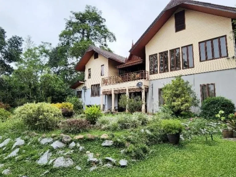 Villa khao yai for sale ขายบ้านพักตากอากาศเขาใหญ่ 3 ไร่ อยู่เส้นธนะรัชต์ ท่าช้างบ้านไร่ หมูสี บ้านสวยพร้อมสวนขนาดใหญ่ ใกล้อุทยานแห่งชาติเขาใหญ่